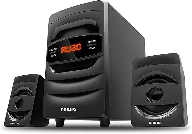 Philips Audio MMS2625B 2.1 Channel, Bluetooth connectivity, Wired Multimedia Computer Speaker – Black