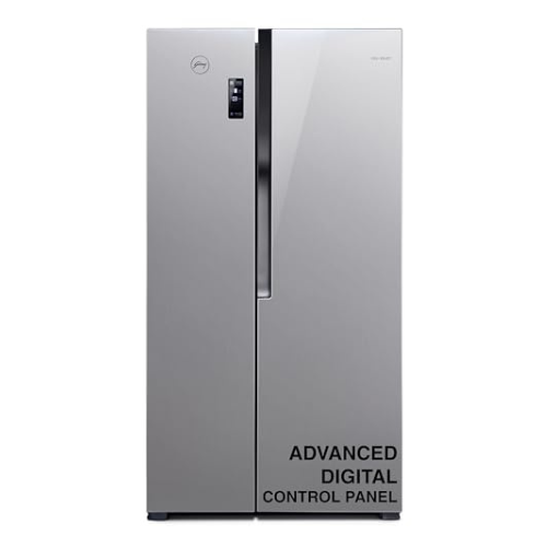 Godrej 564 L Frost Free Multi Air Flow System Side-By-Side Refrigerator(RS EONVELVET 579 RFD PL ST, Platinum Steel, With Advanced Controls)